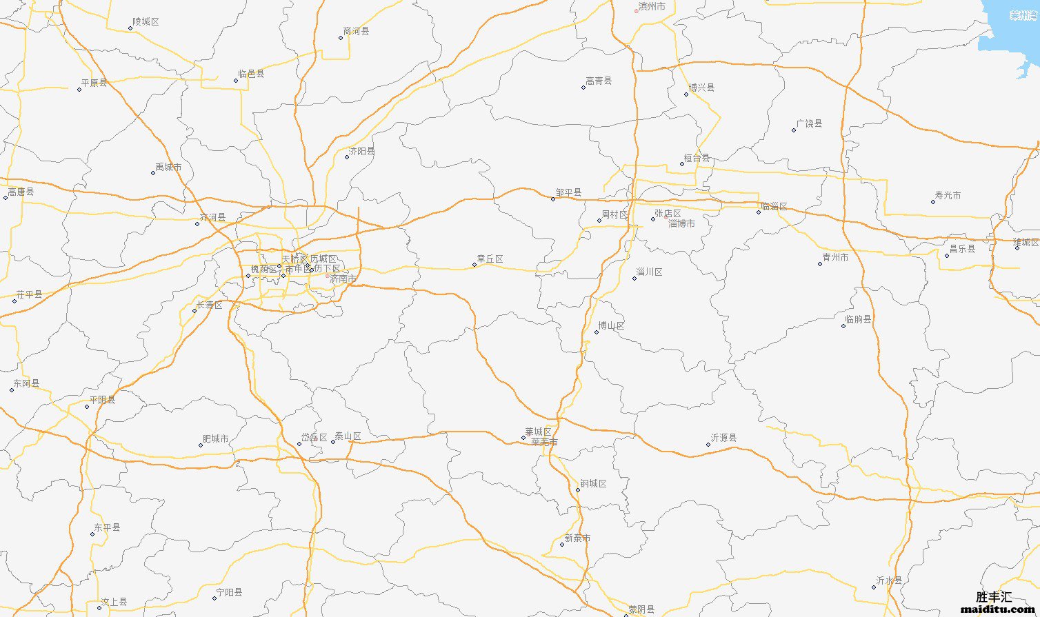 山东省Arcgis(shp)格式电子地图销售