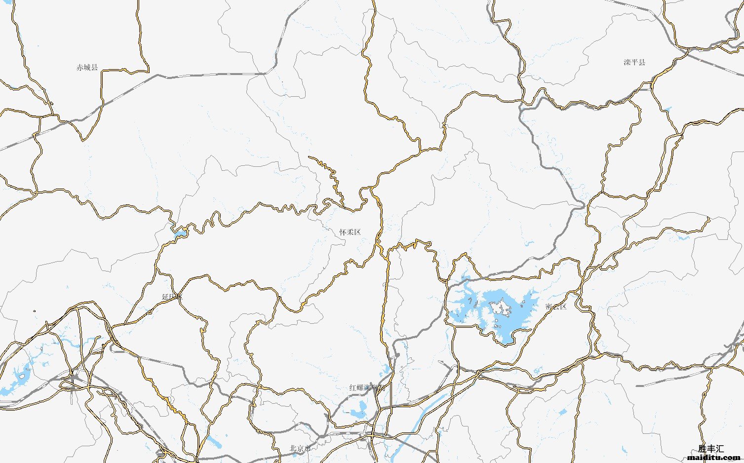 北京市怀柔区电子地图销售