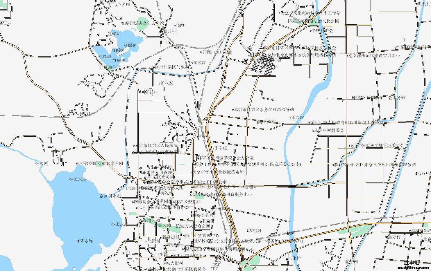 北京市怀柔区arcgis格式电子地图销售