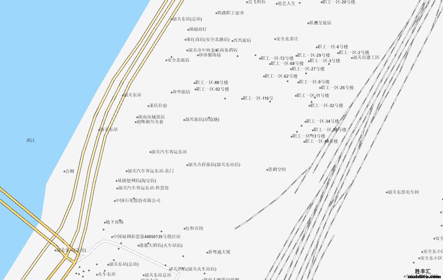 广东省韶关市mapinfo格式电子地图销售