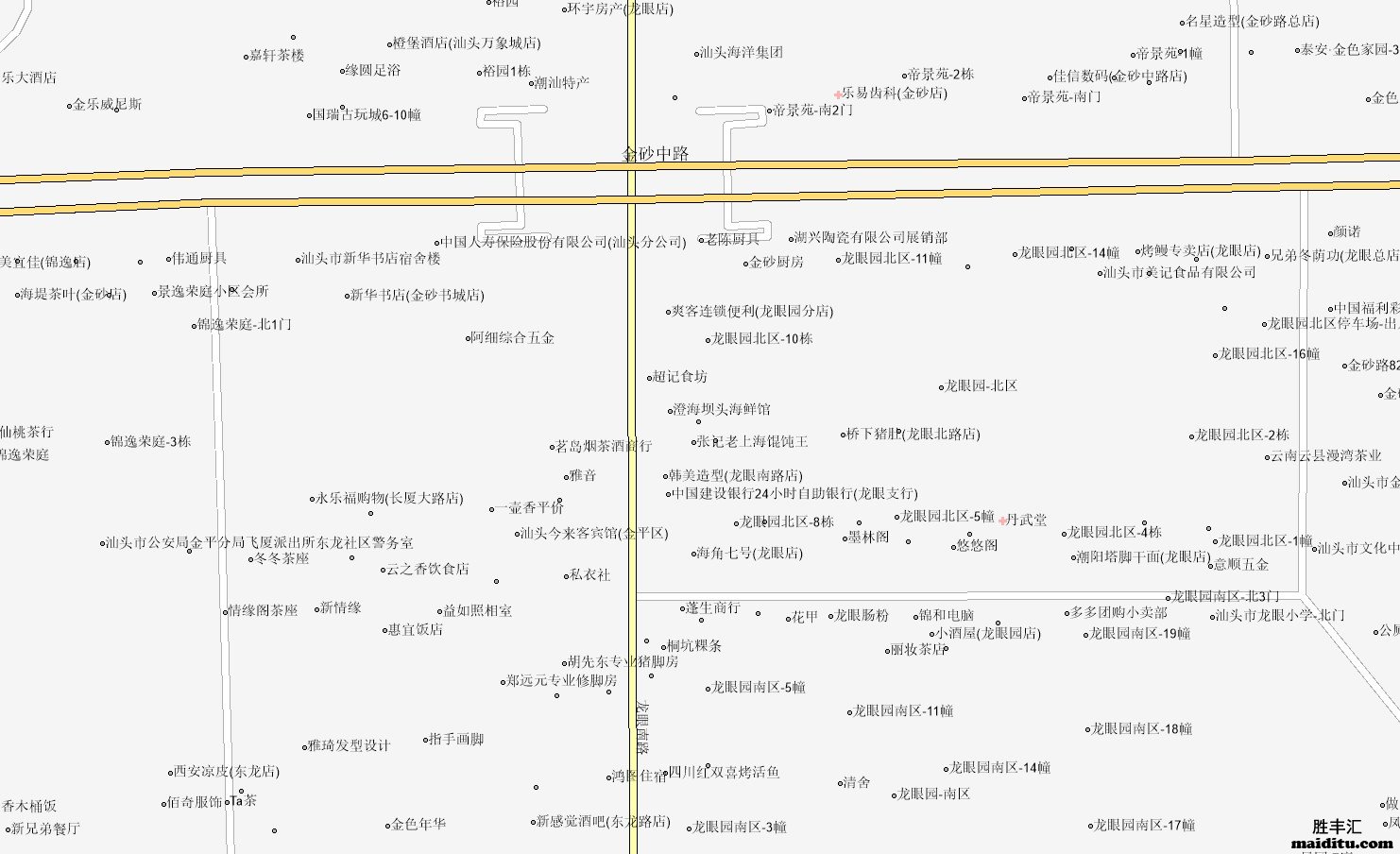 广东省汕头市mapinfo格式电子地图销售