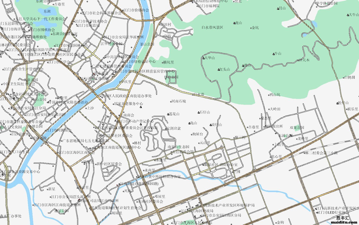 广东省江门市arcgis格式电子地图销售
