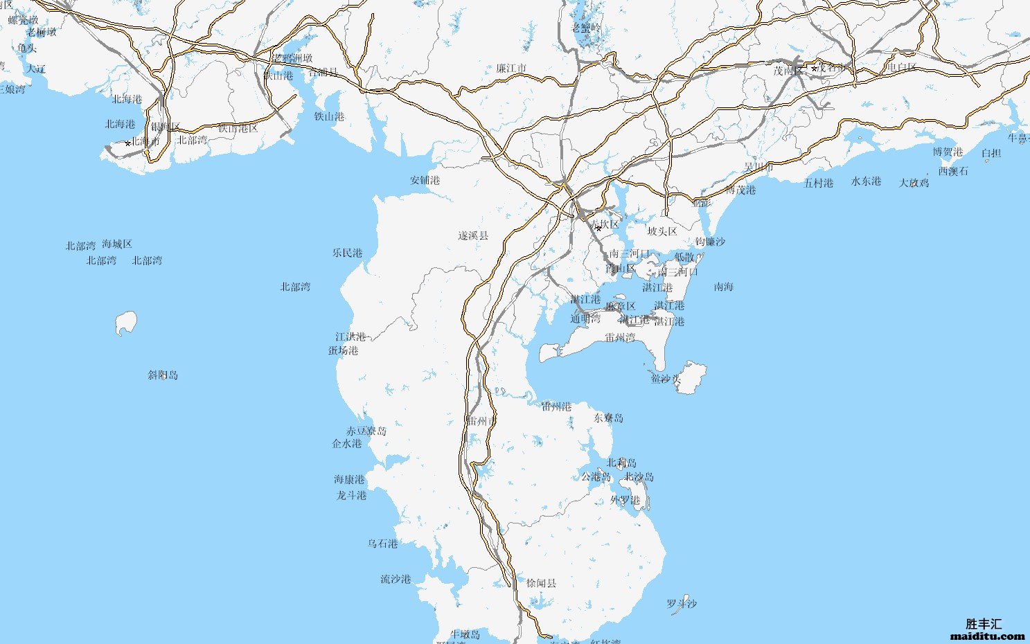 广东省湛江市电子地图销售