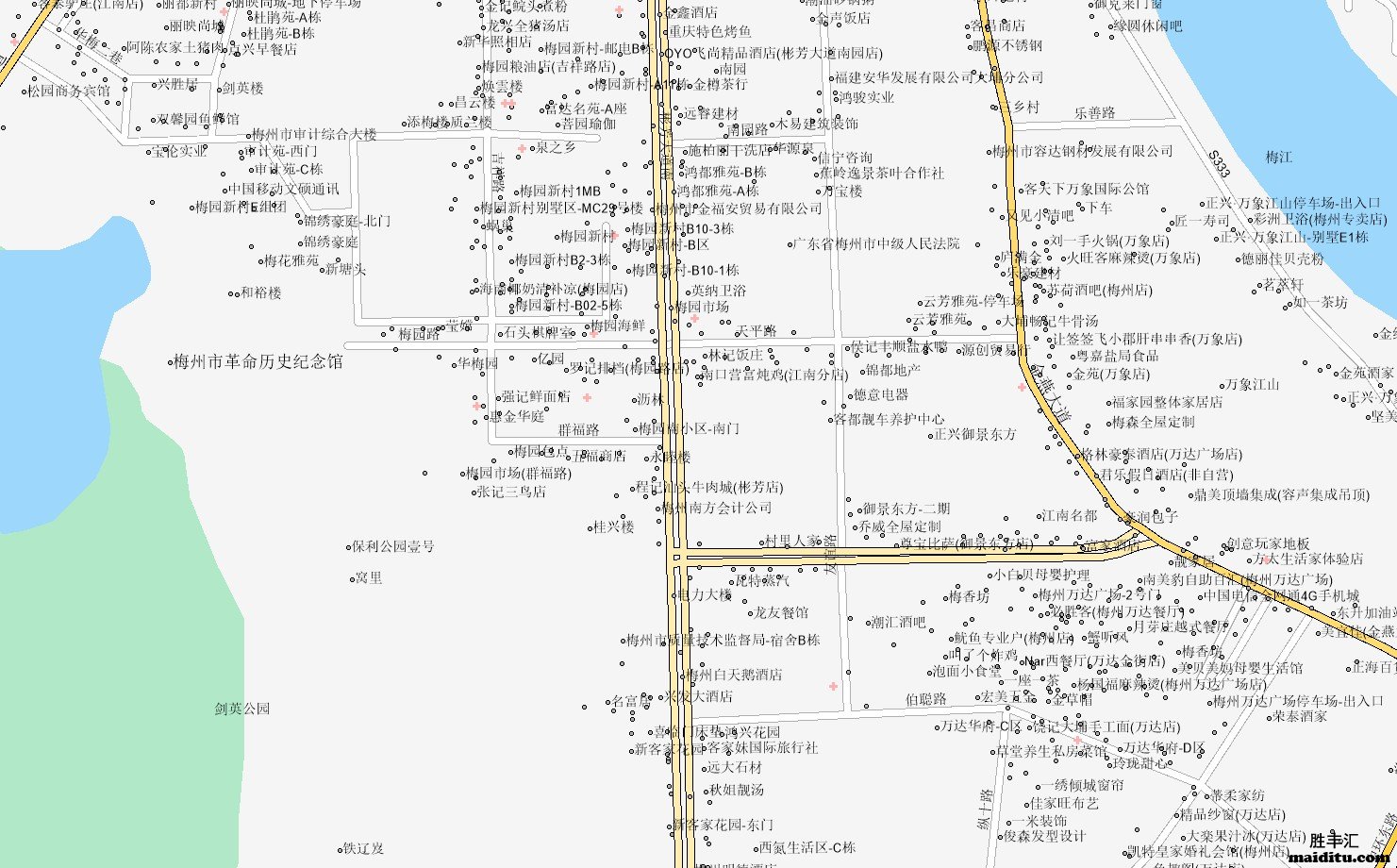 广东省梅州市supermap格式电子地图销售