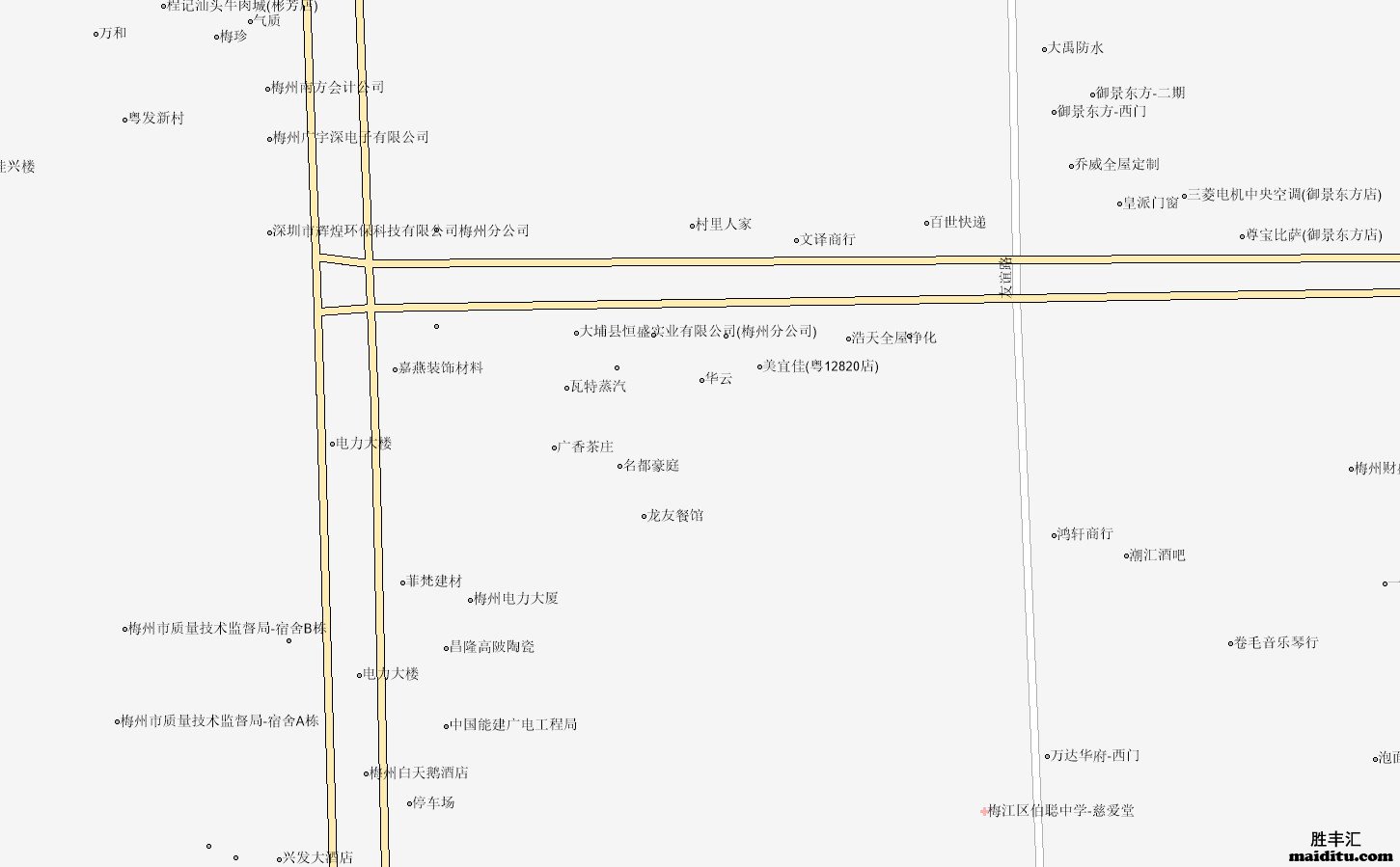 广东省梅州市mapinfo格式电子地图销售