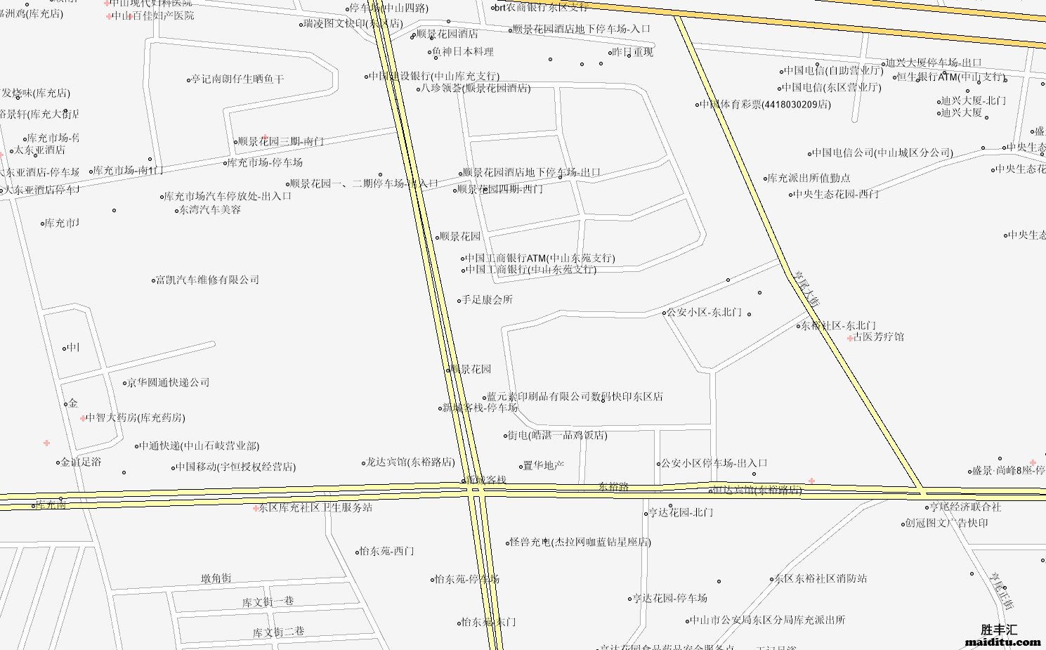 广东省中山市mapinfo格式电子地图销售